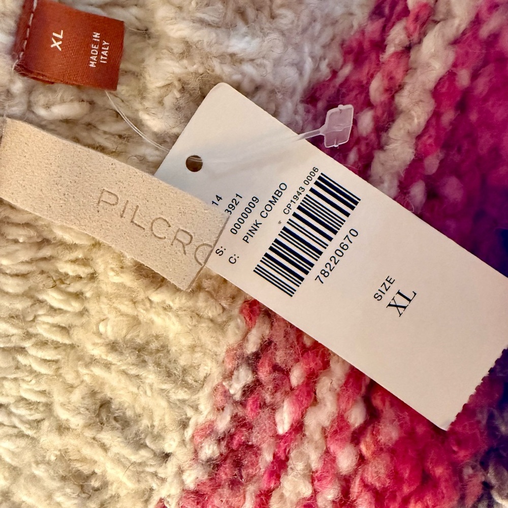 NWT Anthropologie Pilcro Crewneck Pullover chunky Preppy wool blnd Sweater - Picture 5 of 5